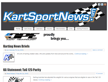Tablet Screenshot of kartsportnews.com
